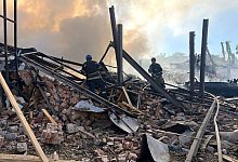 Ukraine-Krieg - Krywyj Rih - Uncredited/Ukrainian Emergency Service/AP/dpa