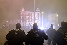 Neujahrsnacht in Leipzig - Foto: Sebastian Willnow/dpa-Zentralbild/dpa