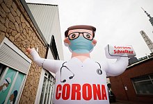 Corona-Teststation - Christian Charisius/dpa