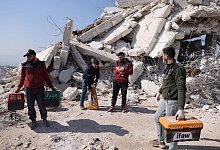 Nach dem Erdbeben in Syrien - Anas Al-Kharboutli/