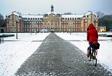 Schnee in M&uuml;nster. - dpa