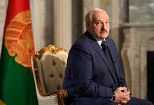 «Ihr von der Nato, ihr Amerikaner wolltet diesen Krieg»: Alexander Lukaschenko. - Markus Schreiber/AP/dpa