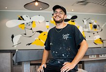 K&uuml;nstler Caspar David Engstfeld - Felix Kahlo/Ankerwechsel-Verlag/dpa