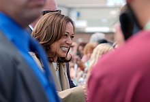 Wahlkampf in den USA - Harris - Stephanie Scarbrough/AP/dpa