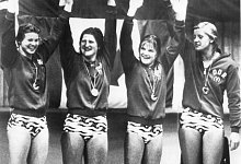 Olympia 1976 Gold für die DDR-Lagenstaffel - picture-alliance/ dpa