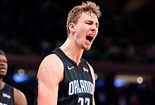 Franz Wagner steuerte beim Sieg gegen die Rockets 13 Punkte und acht Rebounds bei. - Jessie Alcheh/AP/dpa/Archiv