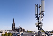 5G-Antenne in K&ouml;ln - Foto: Henning Koepke/Telefonica/dpa
