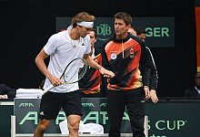 Alexander Zverev und Michael Kohlmann - Harald Tittel/dpa