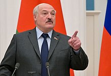 Der Pr&auml;sident von Belarus, Alexander Lukaschenko, w&auml;hrend eines Besuchs im Kreml im Februar. - Sergei Guneyev/Pool Sputnik Kremlin/AP/dpa