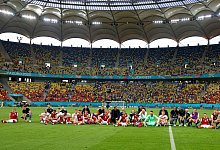 So sehen Sieger aus - Marko Djurica/Reuters Pool/AP/dpa