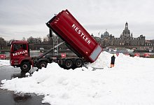 Schnee-Transport - Foto: Sebastian Kahnert/dpa-Zentralbild/dpa