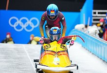 Laura Nolte und Deborah Levi waren 0,77 Sekunden schneller als die Zweiplatzierten Mariama Jamanka und Alexandra Burghardt. - Michael Kappeler/dpa