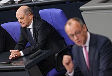 Olaf Scholz und Friedrich Merz - Michael Kappeler/dpa
