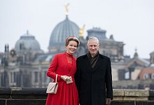 Belgisches K&ouml;nigspaar in Dresden - Sebastian Kahnert/dpa