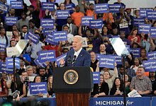 Wahlkampf in den USA - Biden in Detroit - Carlos Osorio/AP/dpa