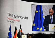 Tag der Deutschen Einheit - Einheitsfeier - Jean-Christophe Verhaegen/POOL AFP/dpa