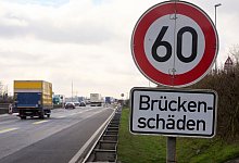 Schäden an Autobahnbrücke - Thomas Frey/dpa