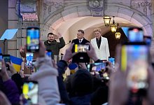 Selenskyj in Polen - Czarek Sokolowski/AP/dpa