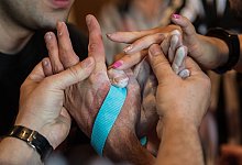 Deutschen Meisterschaften im Armwrestling - Andreas Arnold/dpa