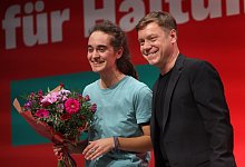 Rackete und Schirdewan - Karl-Josef Hildenbrand/dpa