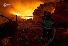 Ukraine-Krieg - Kiew - Uncredited/Ukrainian Emergency Service via AP/dpa