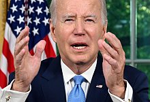 Schuldenstreit in den USA - Biden - Jim Watson/Pool AFP/AP/dpa