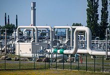 Rohrsysteme in der Gasempfangsstation der Ostseepipeline Nord Stream 1. - Stefan Sauer/dpa