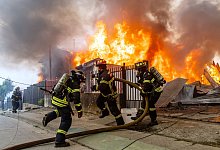 Waldbr&auml;nde in Chile - Javier Torres/AP/dpa