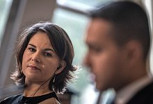 Au&szlig;enministerin Baerbock in Rom - Foto: Oliver Weiken/dpa