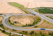 Baubeginn A 143 Westumfahrung Halle - Foto: Jan Woitas/zb/dpa