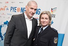 Claudia Pechstein und Matthias Große - Jörg Carstensen/dpa/Archiv