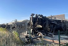 Entgleister Güterzug - Christian Müller/Westfalennews/dpa