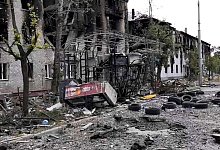 Ukraine-Krieg - Lyssytschansk - Foto: -/(Militärverwaltung der Region Luhansk/AP/dpa