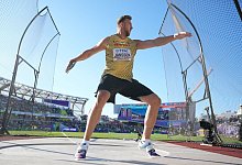 Henrik Janssen ist ins Diskus-Finale eingezogen. - Michael Kappeler/dpa