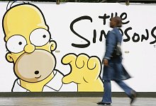 &laquo;Simpsons&raquo;-Plakat - picture alliance / Benoit Doppagne/epa belga/dpa