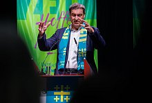 CSU-Chef Söder auf dem Evangelischen Kirchentag - Daniel Karmann/dpa