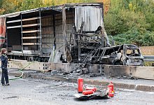Toter bei Unfall auf A59 - Thomas Banneyer/dpa