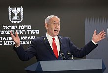 Nahostkonflikt - Pressekonferenz Netanjahu - Abir Sultan/Pool EPA/AP/dpa