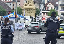 Polizeieinsatz in Mannheim - Rene Priebe/dpa