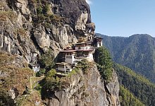 Tigernest-Kloster in Bhutan - Nick Kaiser/dpa