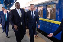 Ukraine-Krieg - Außenminister Blinken und Lammy in Kiew - Mark Schiefelbein/AP/dpa