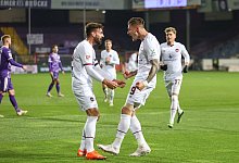 Torjubel - Foto: Friso Gentsch/dpa