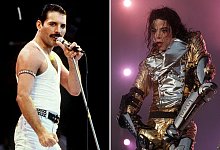 Freddie Mercury und Michael Jackson - Ulrich Perrey/ ---/epa/ dpa/dpa