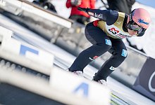 Skispringer Karl Geiger hat beim Einzel in Vikersund keine Medaillenchancen mehr. - Dominik Berchtold/Fa/dpa