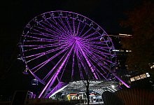 Beleuchtungsaktion in Pink zum Weltmädchentag - Felix Hörhager/dpa