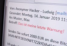 Erpresser-Mail - Foto: Robert G&uuml;nther/dpa-tmn