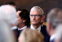 Apple-Chef Tim Cook bei Amtseinführung Trumps - Kevin Lamarque/Pool Reuters/AP/dpa