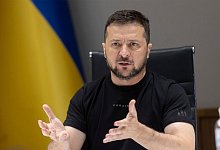 Im Namen des ukrainischen Präsidenten wurde eine Fake-Stiftung errichtet. Nach Einschätzung des ukrainischen Geheimdienstes steckt die russische Regierung dahinter. - Sarsenov Daniiar/Ukraine Presidency/Planet Pix via ZUMA Press Wire/dpa