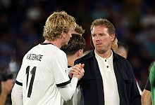 Nick Woltemade und Julian Nagelsmann - Christian Charisius/dpa