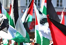 Nahostkonflikt - propal&auml;stinensische Demonstration - Karl-Josef Hildenbrand/dpa